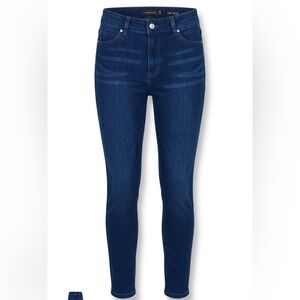 Tahari Chloe Fit Solution Skinny Stretch Jeans Dark Indigo Women’s Size 4/27